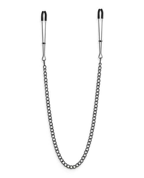 Bound Nipple Clamps Gunmetal with Chain