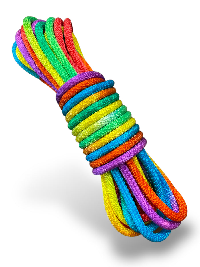 Rainbow Pride Neon Nylon Shibari Rope - 30 ft.