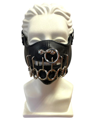 Leather ORing Mouth Bound Loco Mask