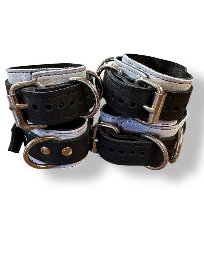 Black & Silver Sparkly Cuffs
