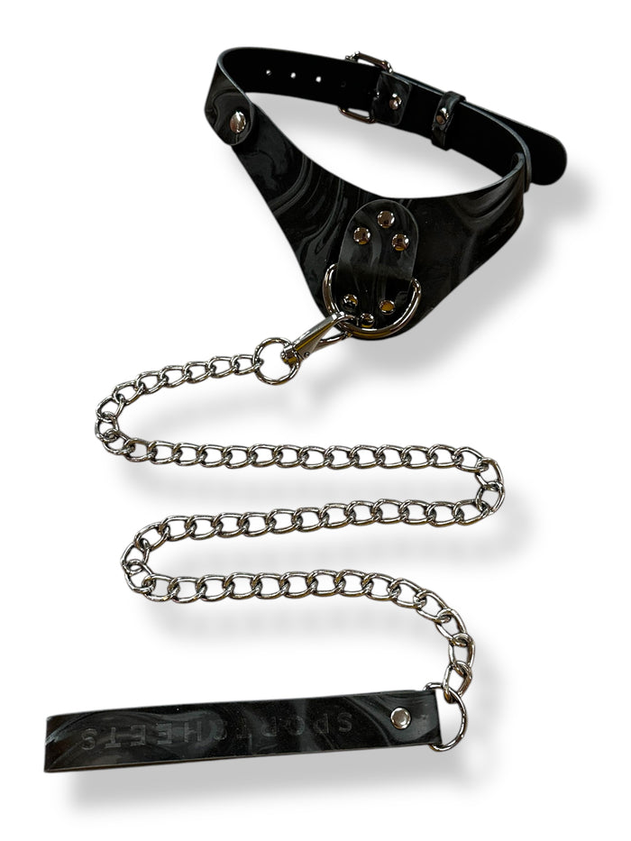 Velvet Noir Collar & Leash