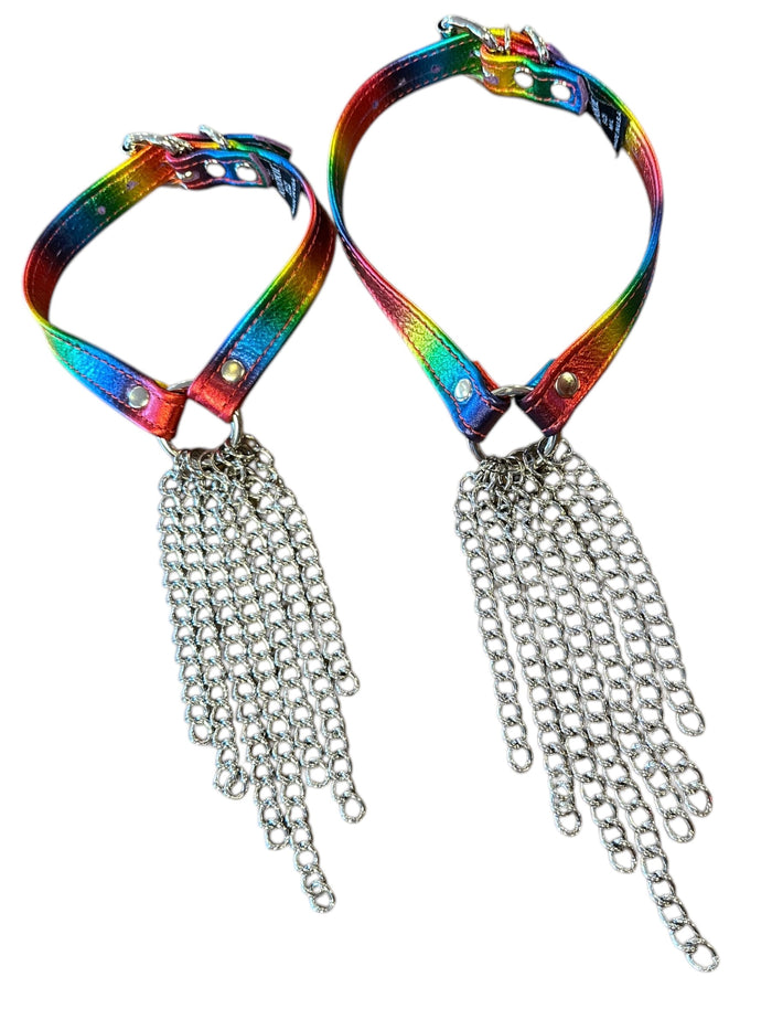 Leather Waterfall Collar