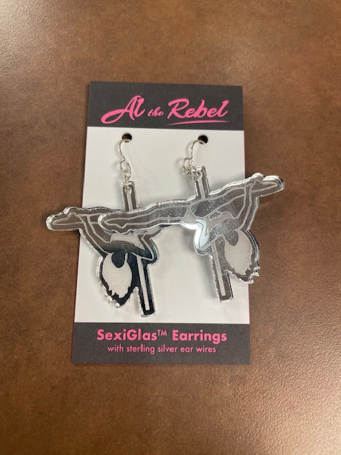 Pole Dancer Silhouette Earrings