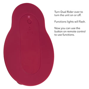 Dual Rider Rechargeable Silicone Remote Control Thrust & Grind Massager