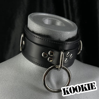 O And 2 D Rings Fleece Lined Collar