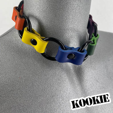 Multi-Ring Rainbow Collar