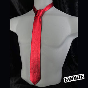Metallic Leather Tie
