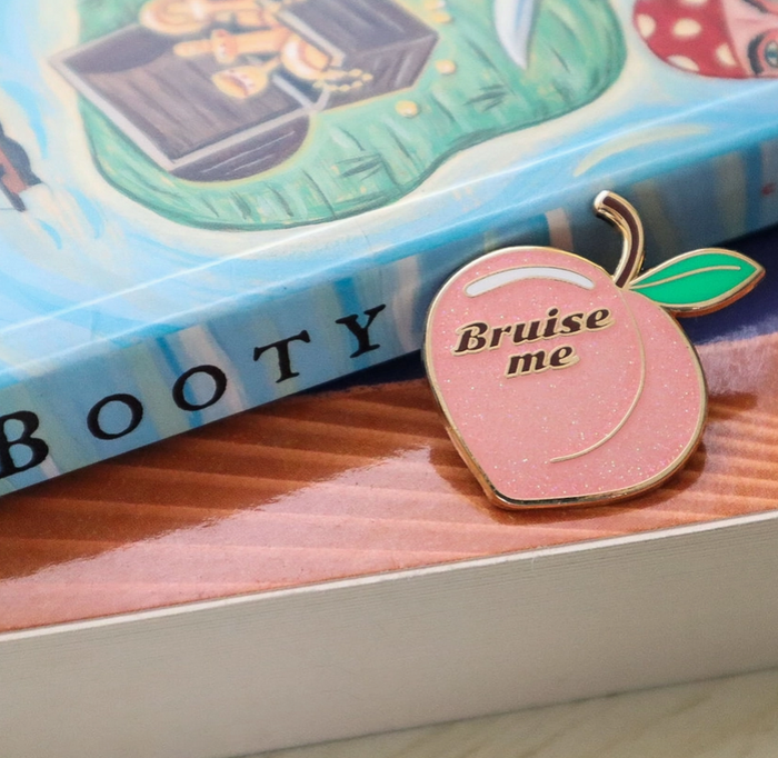 Bruise Me Peach Enamel Pin
