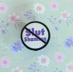 No Shaming Enamel Pins