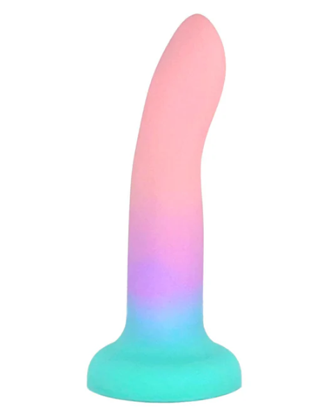 6" Rory Silicone Dildo - Rainbow Twilight