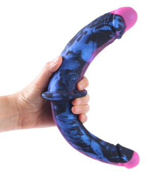 Double Trouble - Double-Ended Silicone Dildo - Galaxy