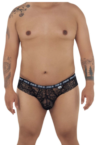 Spank Me Lace Briefs - Plus