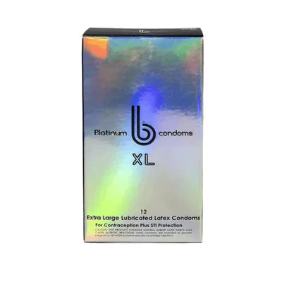 B Condoms Platinum XL