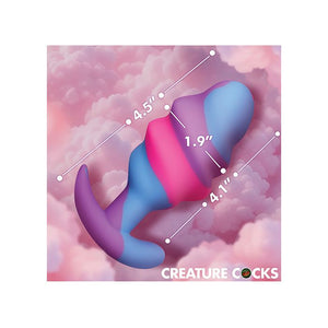 Unicorn Swirl Silicone Butt Plug