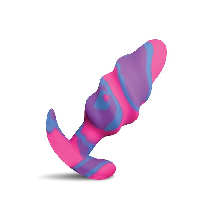 Unicorn Swirl Silicone Butt Plug