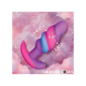 Unicorn Swirl Silicone Butt Plug