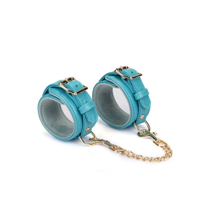 Blue Lamb Leather Cuffs