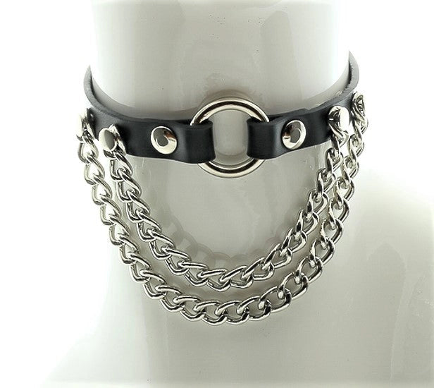 Hanging Chain Ring Choker