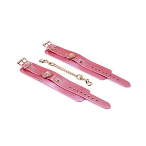 Lustre Rosa Leather Cuffs