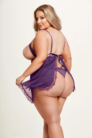 Biance Lace Babydoll 2-Piece