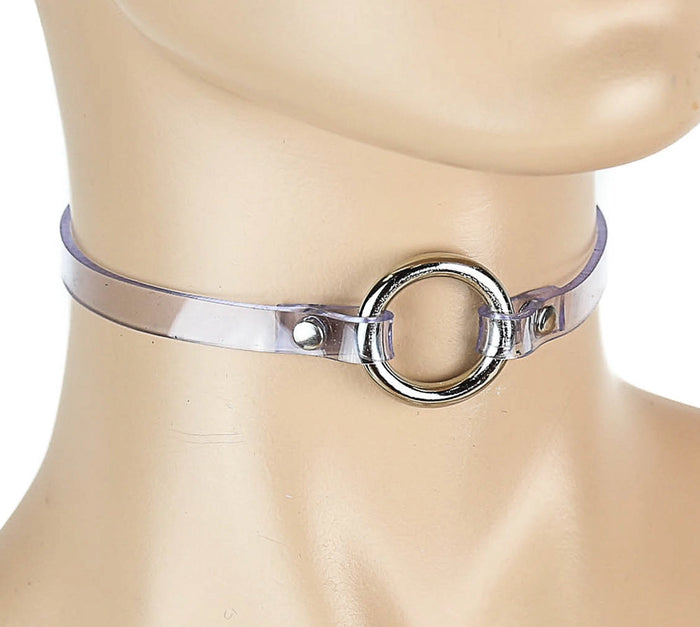 Clear Vinyl O-Ring Choker