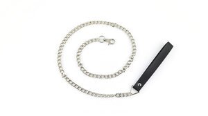 Stainless Steel Leash w/ Black Handle