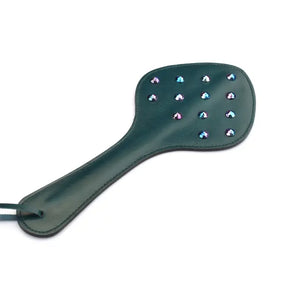 Luxury Leather Paddle with Blue Rivets