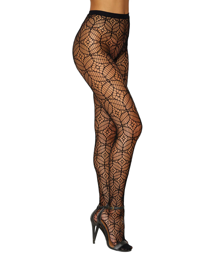 Abstract Knitted Strappy Pantyhose