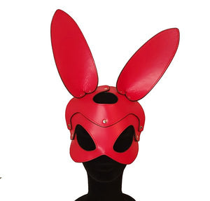 Vegan Leather Bunny Mask