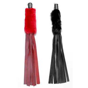 19 inch Fur Handle and Leather Flogger