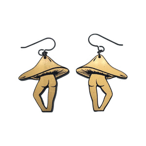 Mushroom Bootie Acrylic Earrings