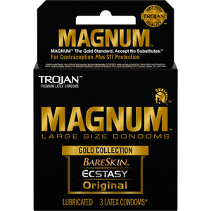 Trojan Magnum Gold Collection Condom - 3 pack