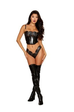 Cropped Bustier & G-String