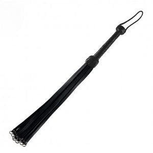 Black Leather O Ring Flogger