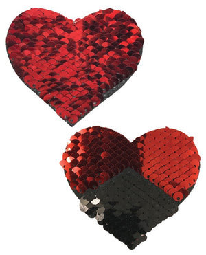 Pastease Sweety Red and Black Color-Changing Sequin Heart
