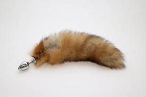 16"-18" Dyed Fox Tail Plug Attachments General Touch of Fur 