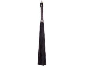 18" Classic Suede Flogger BDSM > Floggers & Whips Touch of Fur Black 