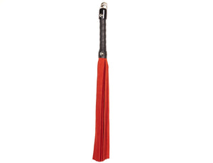18" Classic Suede Flogger BDSM > Floggers & Whips Touch of Fur Red 
