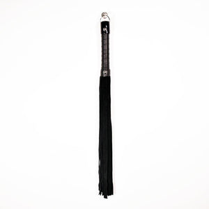 24" Classic Suede Flogger BDSM > Floggers & Whips Touch of Fur Black 