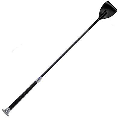 24" Leather Wrap Grip Riding Crop-Brown