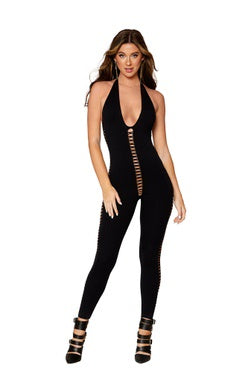 Opaque Knitted Bodystocking