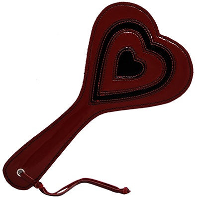Patent Leather Heart Paddle