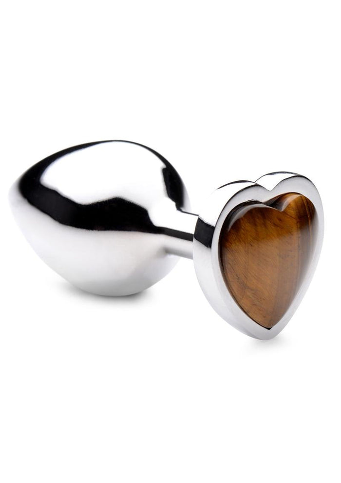 Tiger's Eye Crystal Plug (Heart Base)