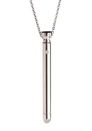 Charmed Rechargeable Stainless Steel Vibrating Necklace