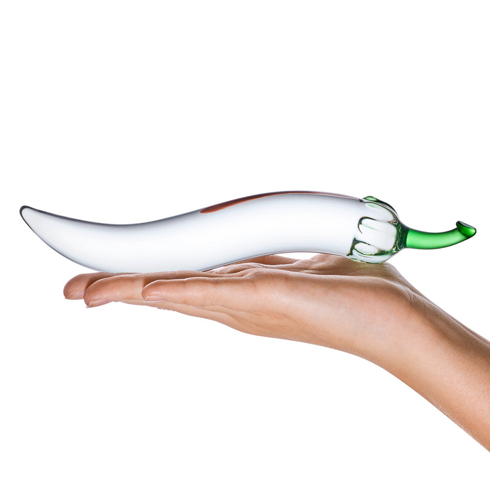8.25" Glass Chili Pepper Dildo FB Boutique 8.25" Glass Chili Pepper Dildo FB Boutique