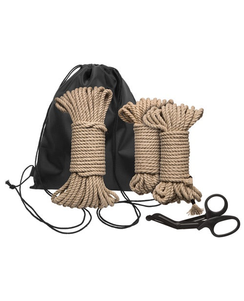 Kink Bind & Tie Initiation Hemp Rope Kit - 5 pc Kit – FB Boutique