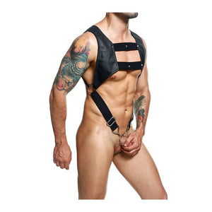 Dngeon Croptop Harness with Cockring