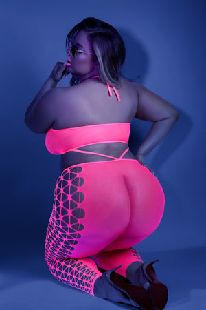 Glow Own the Night Bodystocking