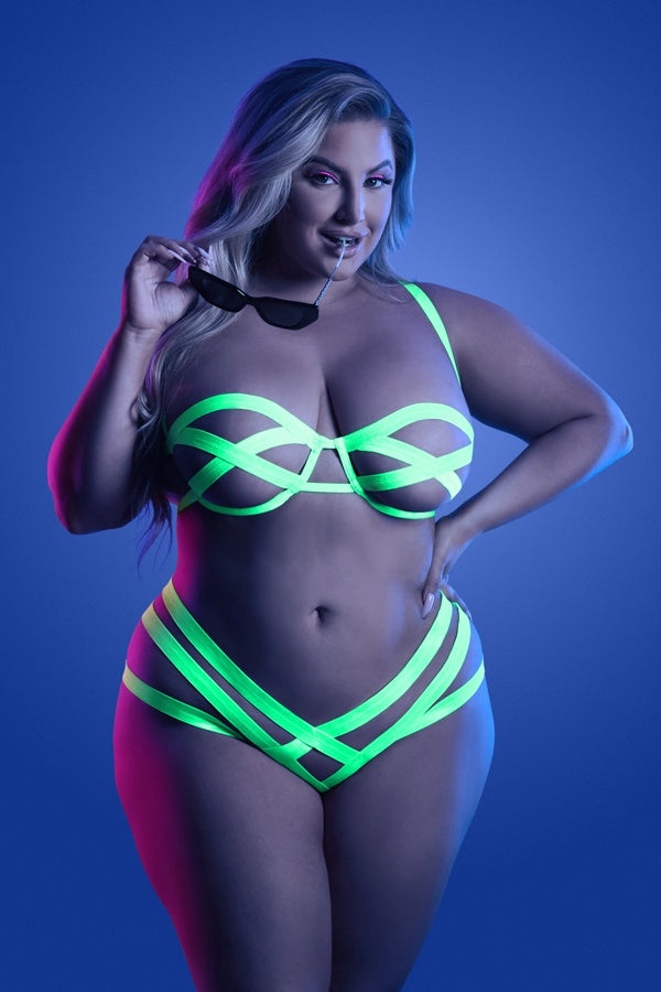 Mirage Glow Bandage Bra and Panty