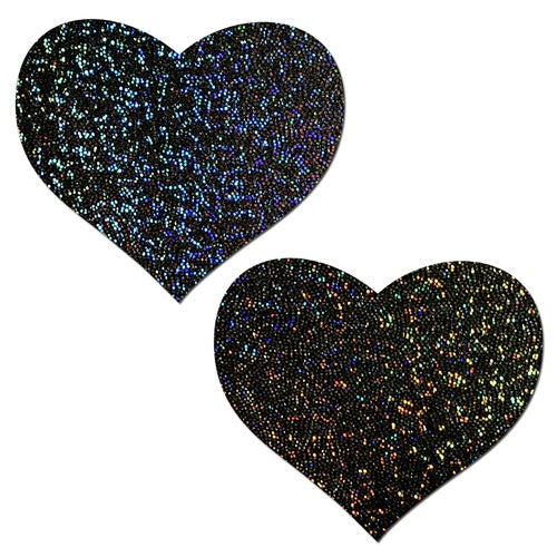 Pastease Black Glitter Heart